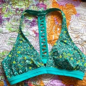 Floral Athleta bikini top